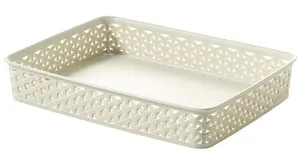 Kosár, műrattan, A4, krém, CURVER "My Style"